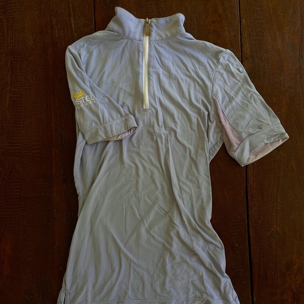 Kastel Denmark 1/4 Zip Short Sleeve Sun Shirt, Light blue